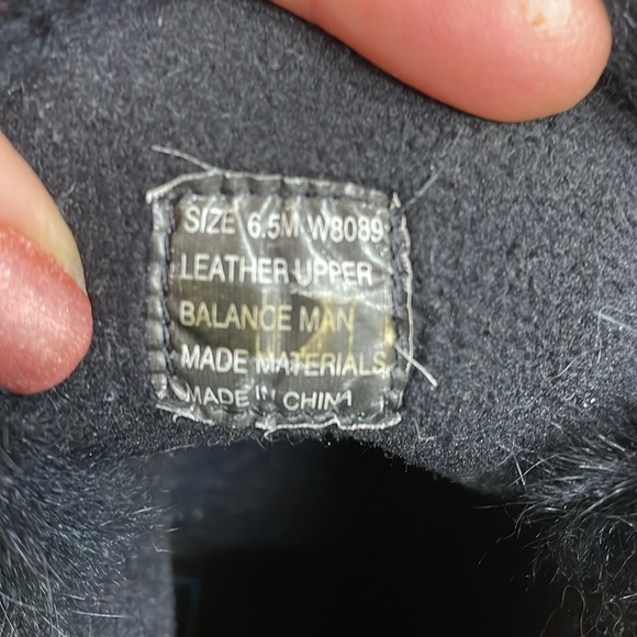 Size 6.6 waterproof leather suede high heel winter boots - Picture 8 of 8